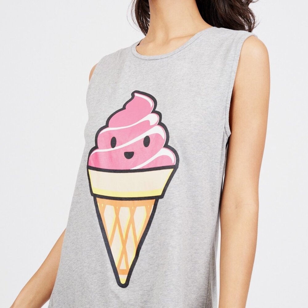 NEW🍦 French Connection for Le Tote Icecream Sleeveless T Shirt